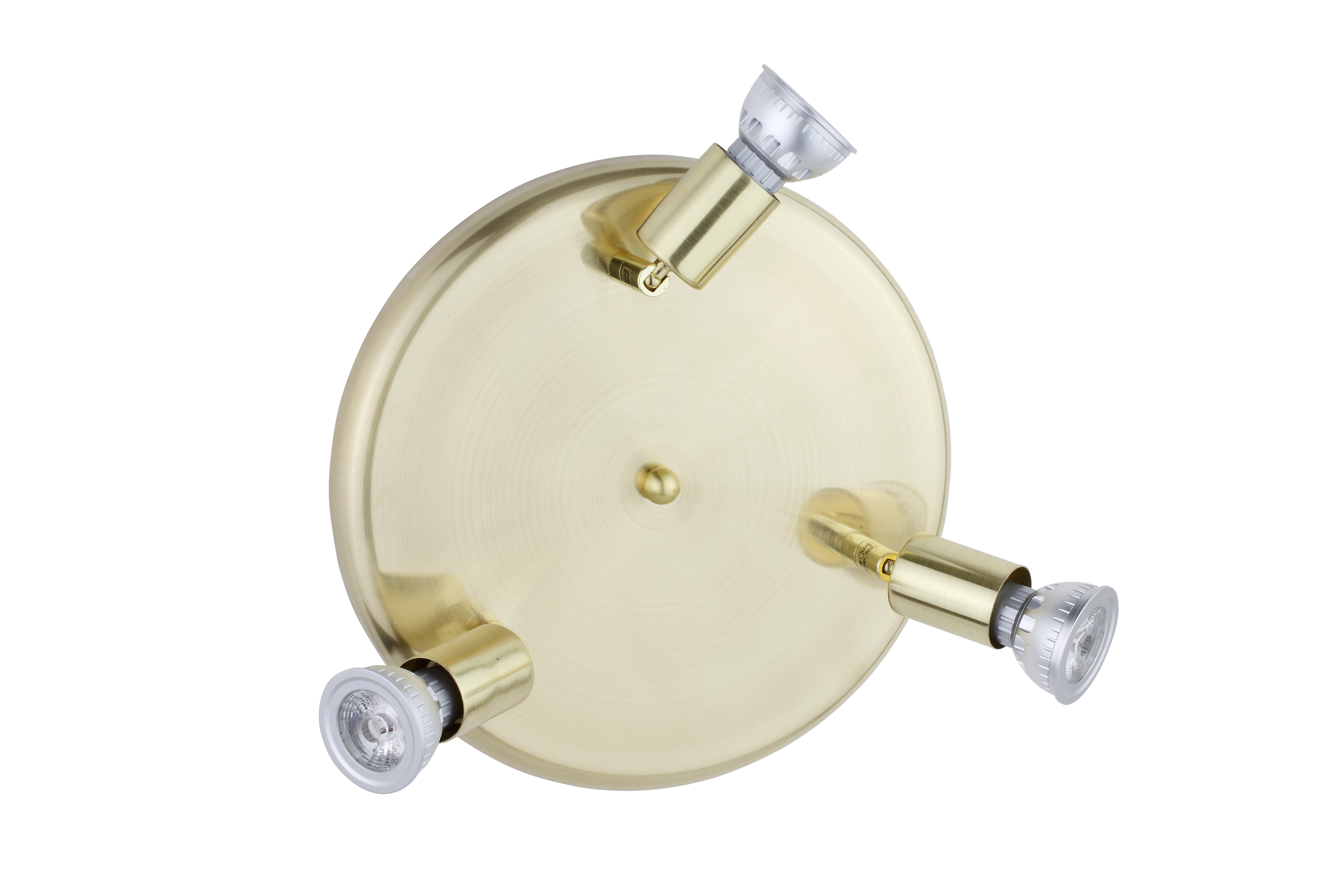 Sunrise LED Trioplatte 27cm in gold matt 3-flammig