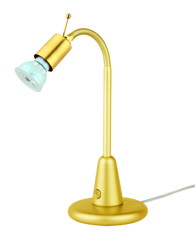 Sunrise LED Tischleuchte 46cm in gold matt 1xGU10 