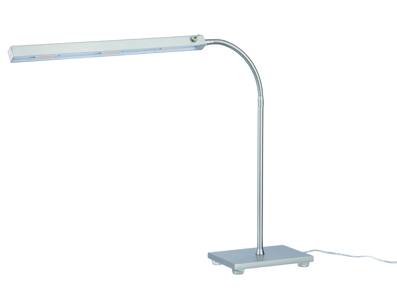 Penta LED Tischleuchte 42cm mit Schalter in alu ma