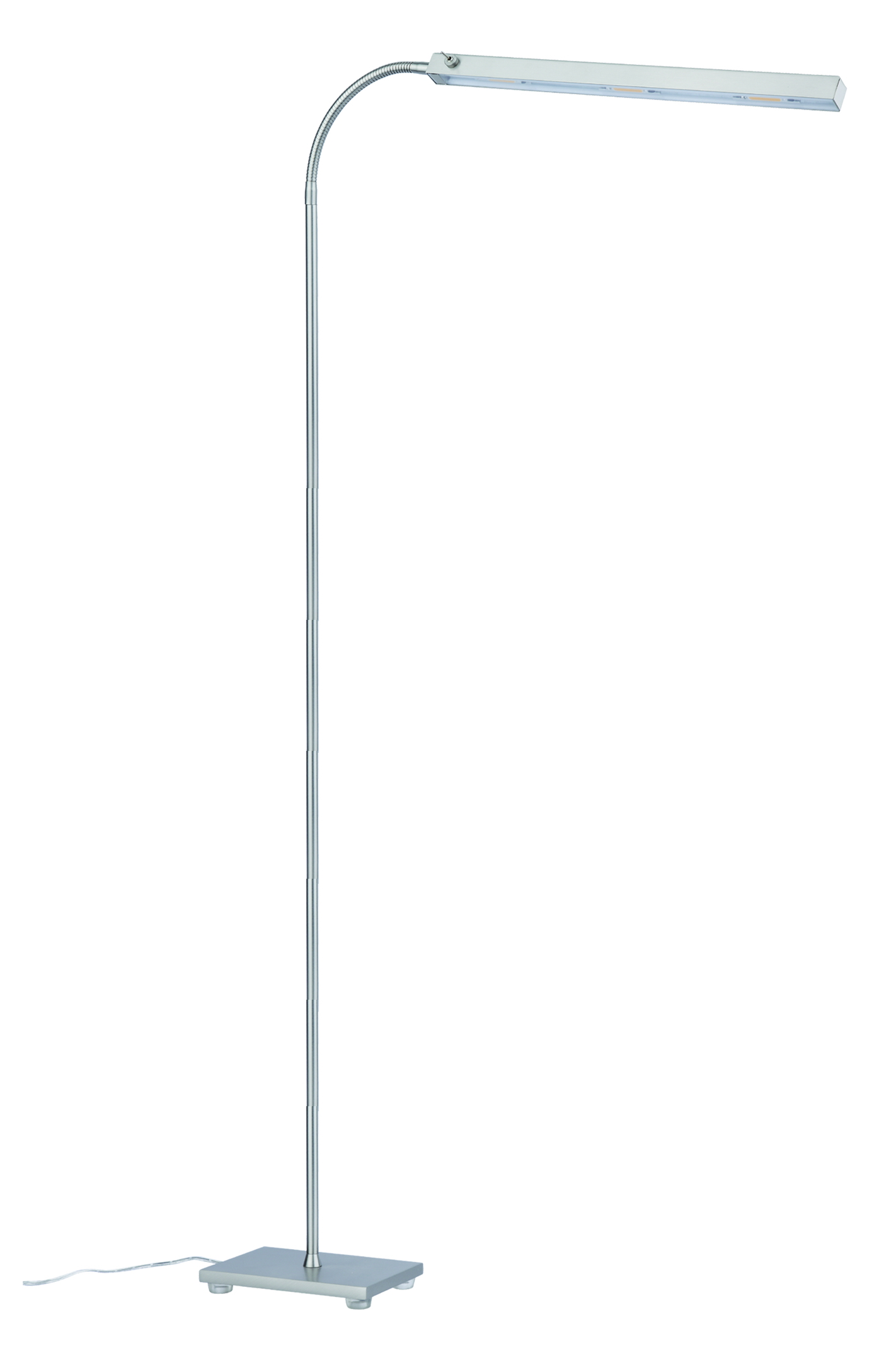 LED Stehleuchte 3 × 3,5 W – Alufarbig, warmweiß, H