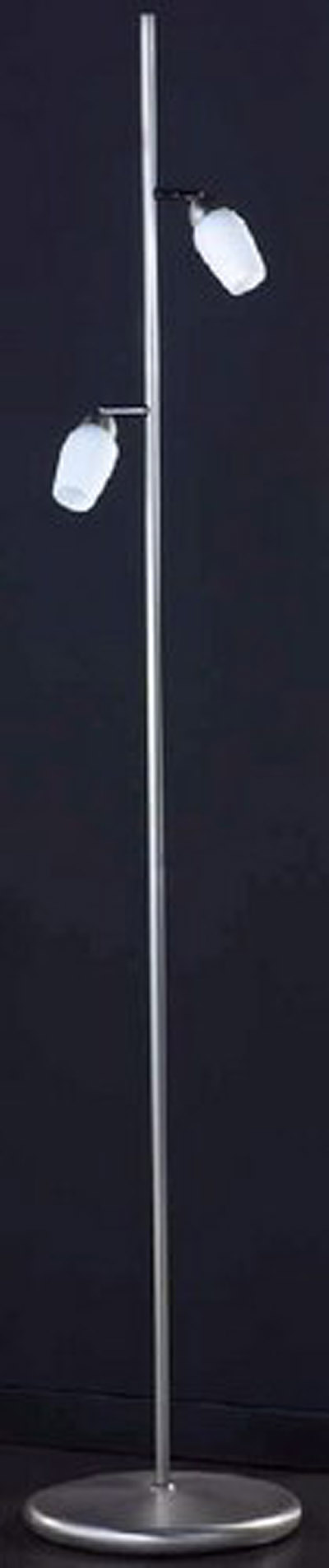 Stehleuchte 140cm in gold antik mit Glas in opal 2