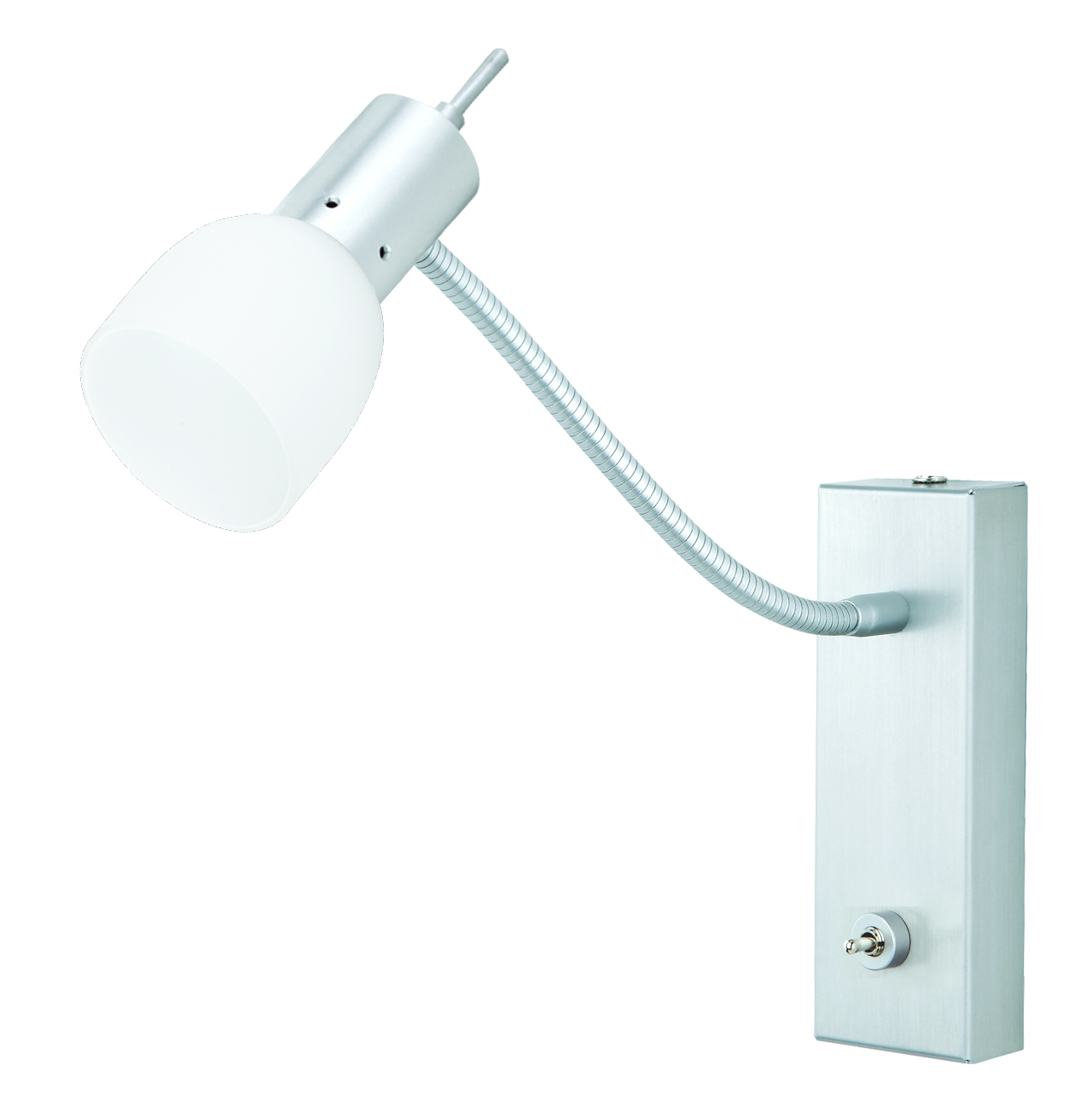LED-Wandleuchte in Alu matt