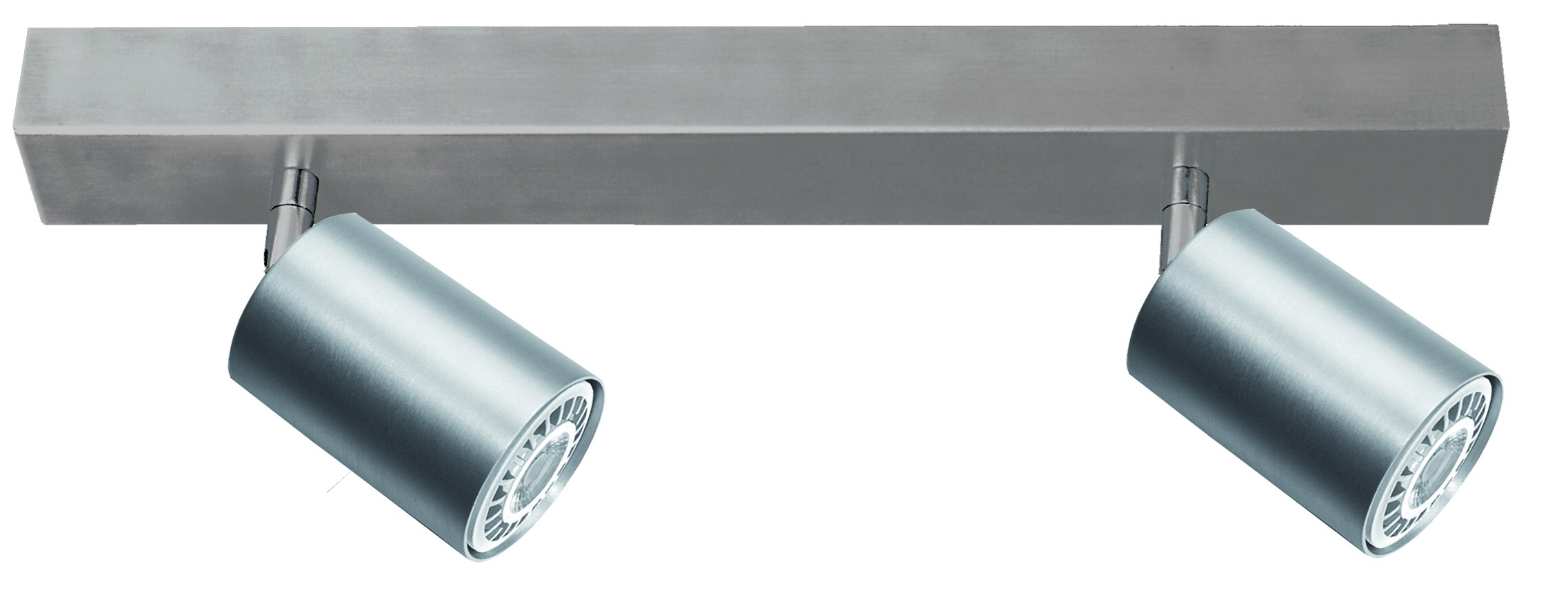 Coca LED Leiste 44cm in alu matt 2-flammig GU10 2x