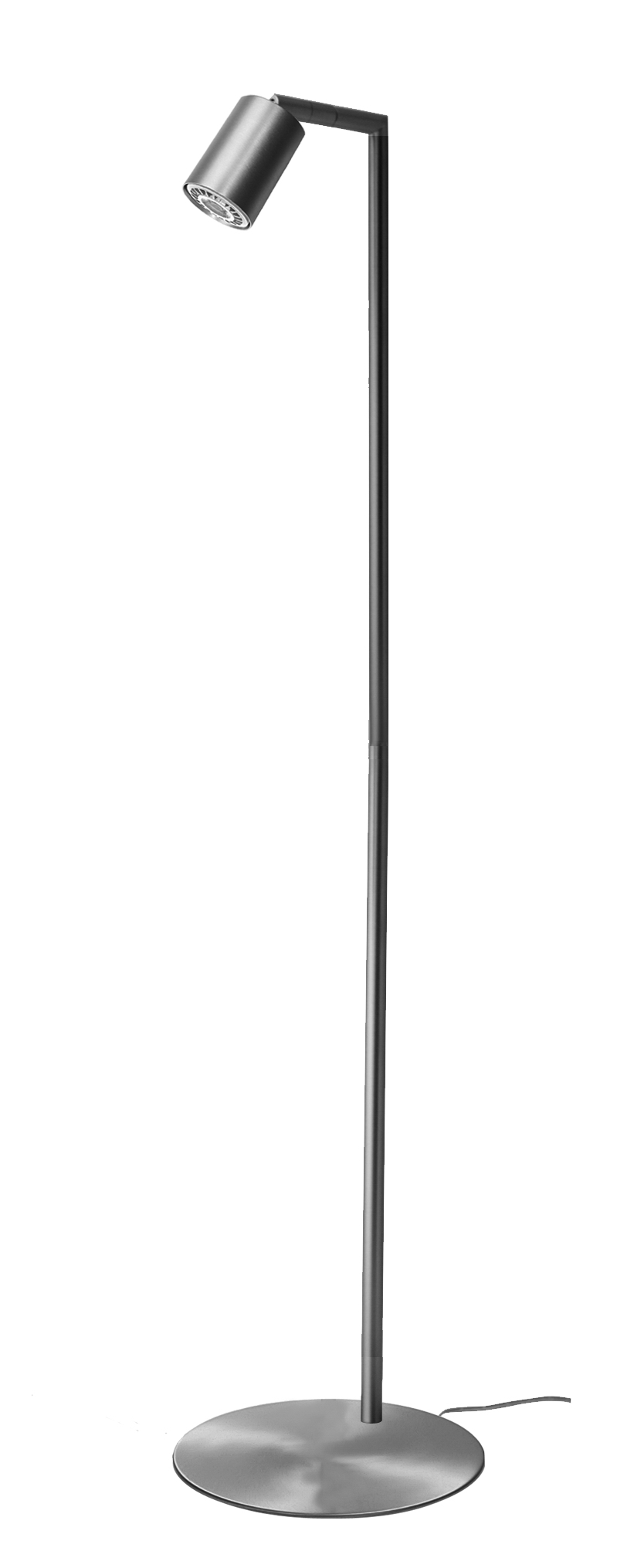 Coca LED Stehleuchte 115cm mit Fußschalter in alu 