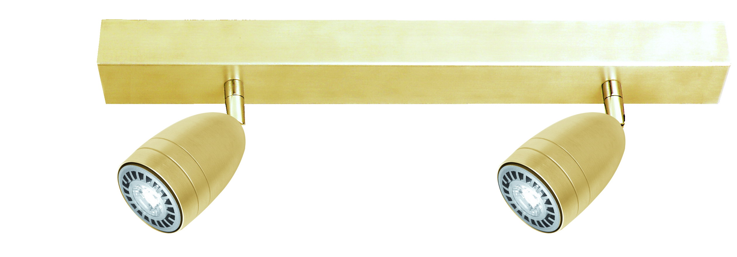 Omega LED Leiste 44cm in gold matt 2-flammig GU10