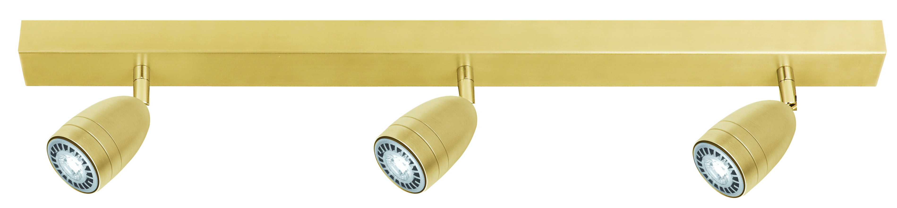 Omega LED Leiste 61cm in gold matt 3-flammig GU10