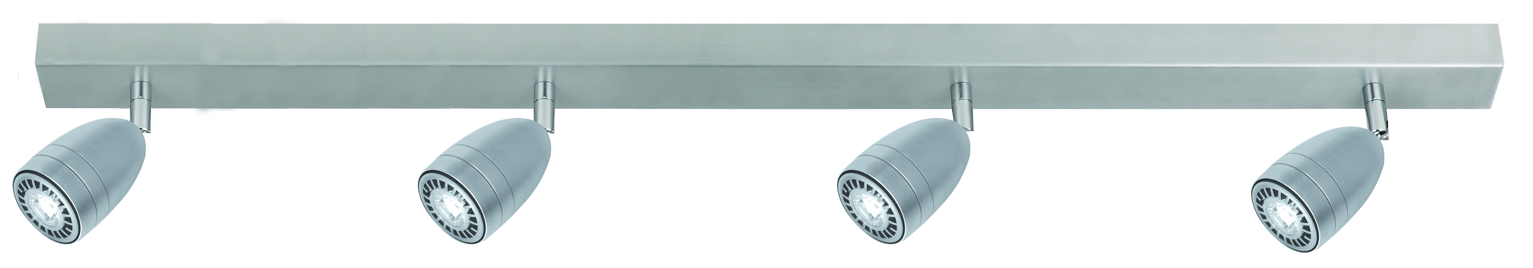 Omega LED Leiste 90cm in alu matt 4-flammig GU10 4