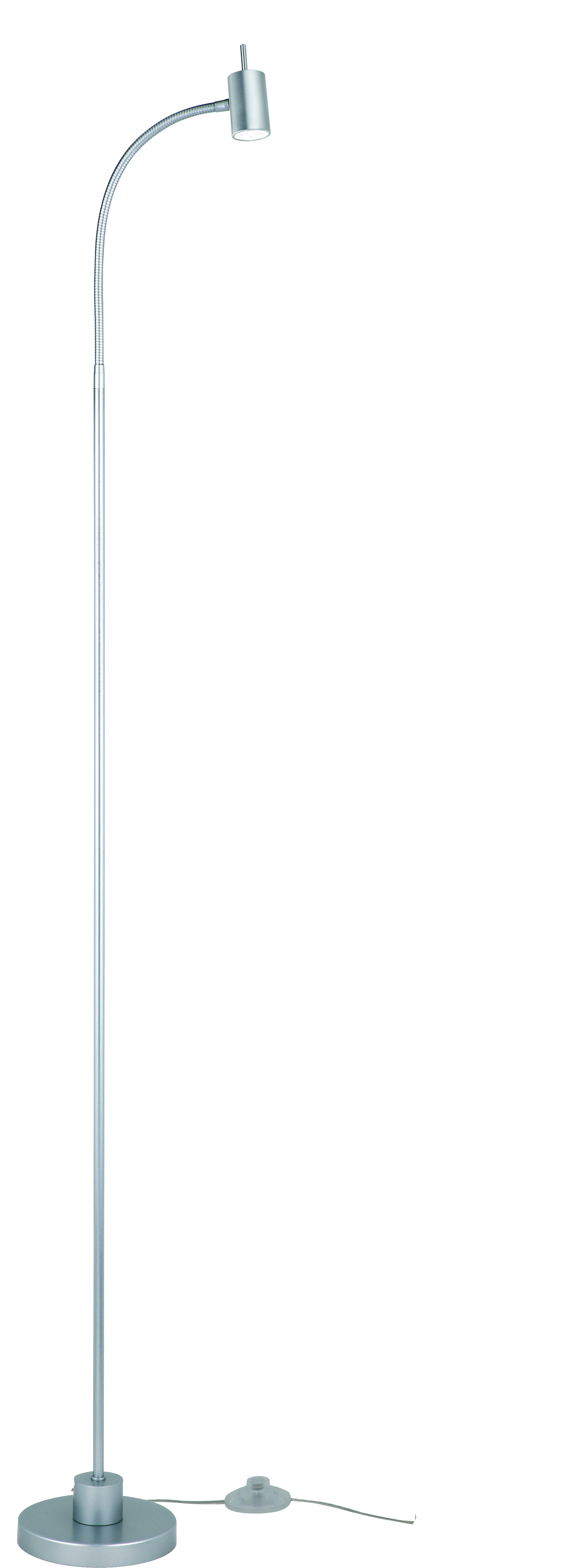 LED Stehleuchte 6,5 W – Alu matt gebürstet mit Chr