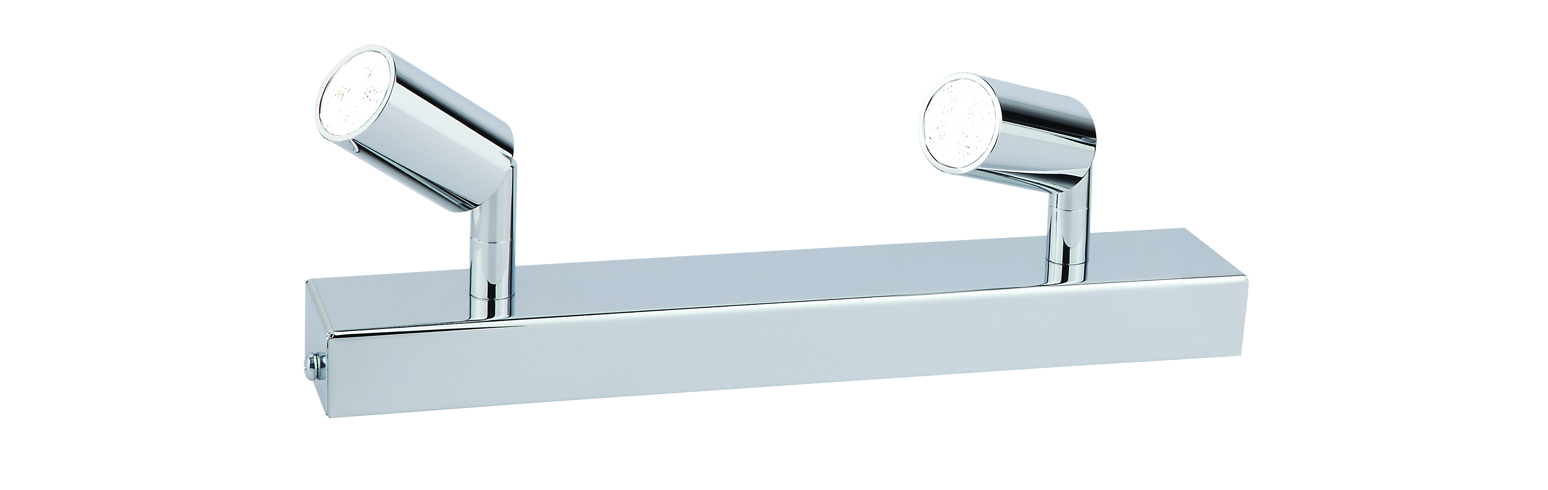 Flux LED Leiste 30cm in chrom 2-flammig 2x6,5W