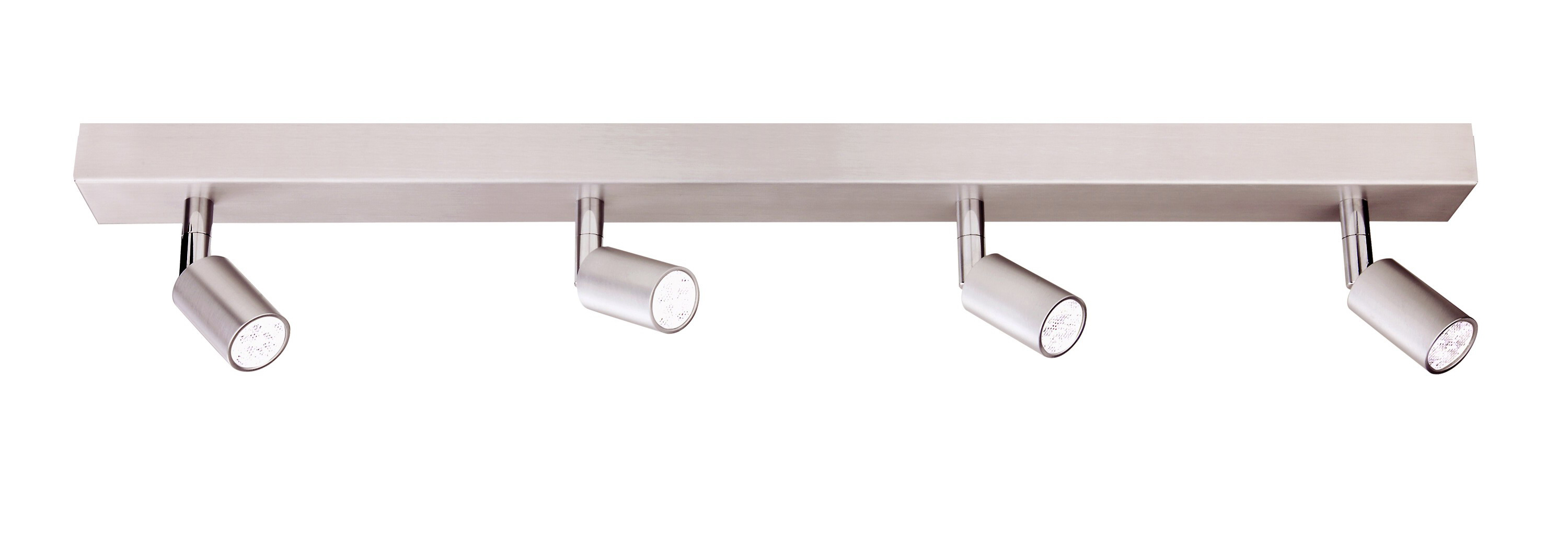 Flux LED Leiste 61cm in nickel matt 4-flammig 4x6,