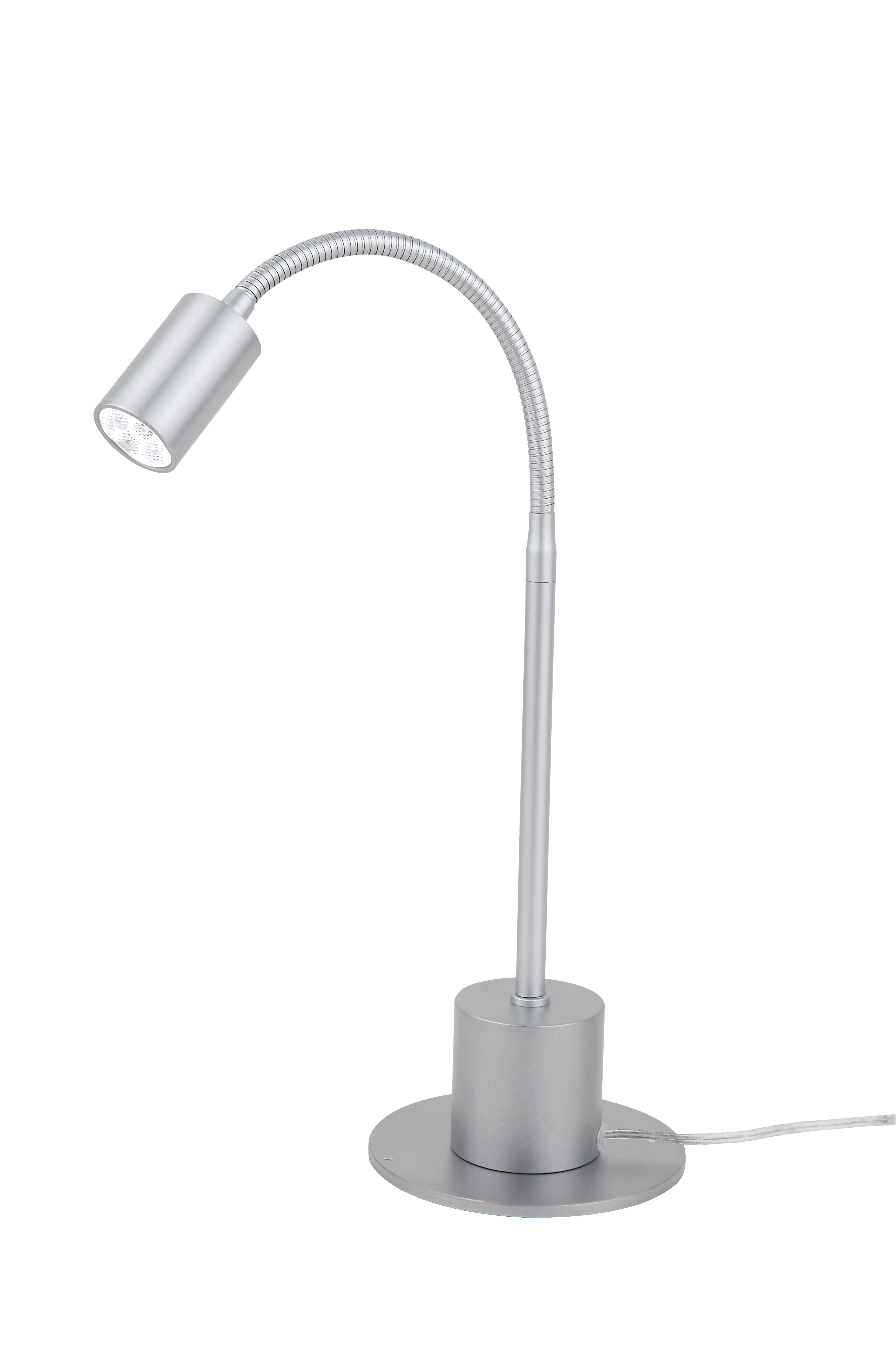 Flux LED Tischleuchte 45cm mit Schalter in alu mat