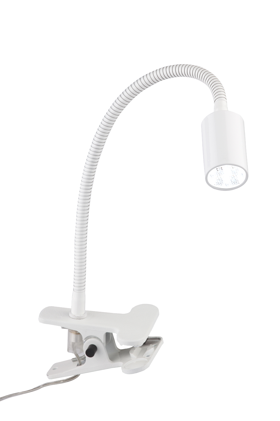 Flux LED Klammerleuchte 30cm mit Schalter in weiß 