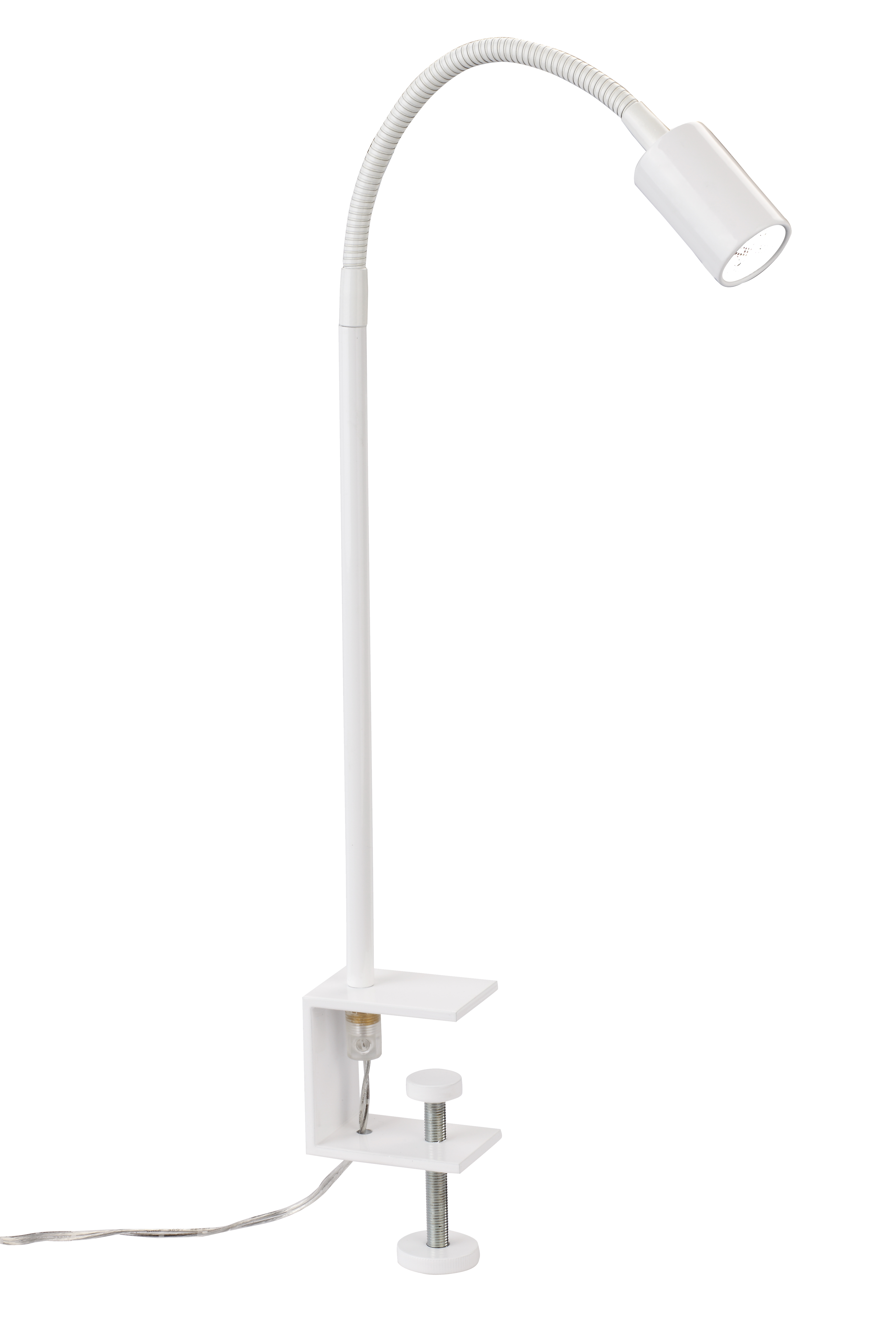 Flux LED Klemmleuchte 45cm mit Schalter in weiß ma