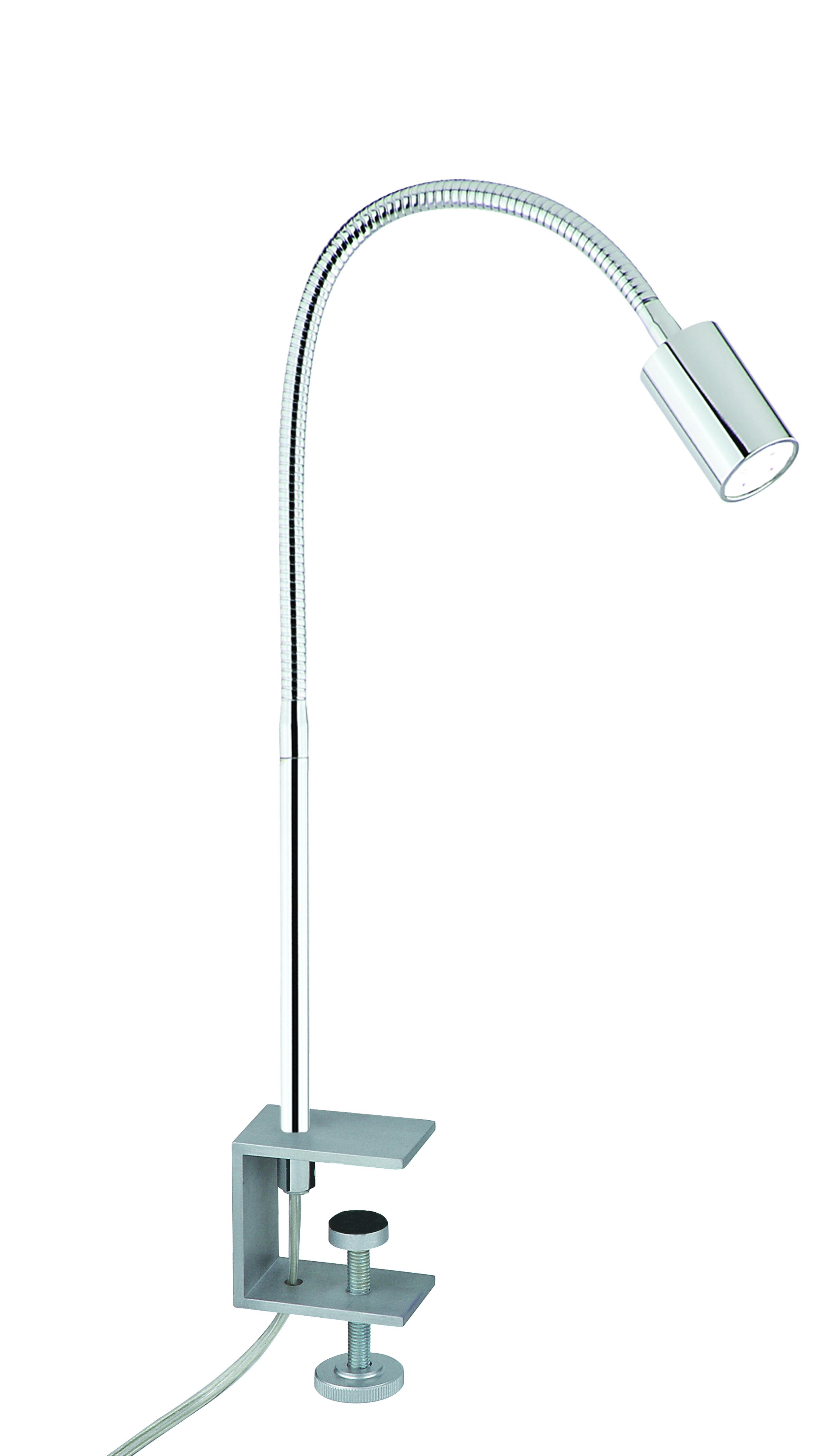 Flux LED Klemmleuchte 45cm mit Schalter in chrom 1