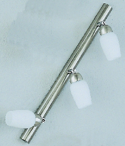 Miami Leiste 46cm in nickel matt mit Glas in opal 