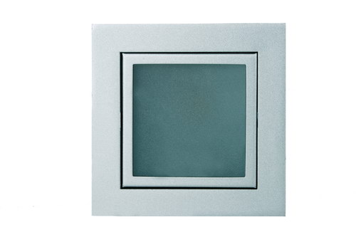 LED-Wandeinbauleuchte in Titansilber