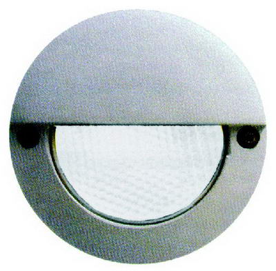 LED-Wandeinbauleuchte in Silber