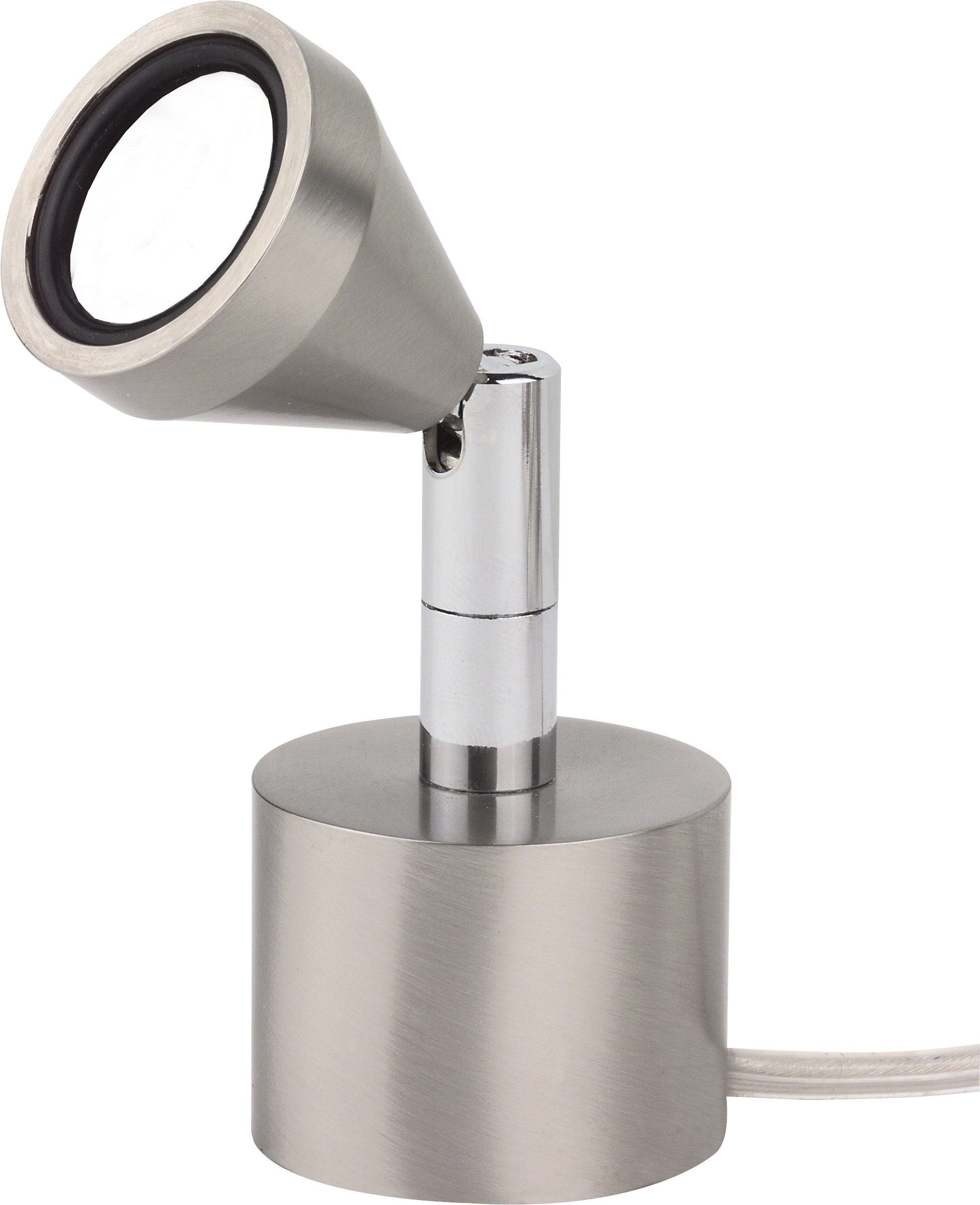 Mini LED Tischleuchte 13cm in nickel matt 1x2,5W