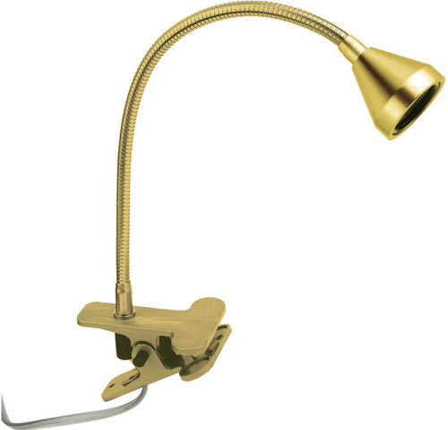 Mini LED Klammerleuchte 30cm in gold matt 1x2,5W