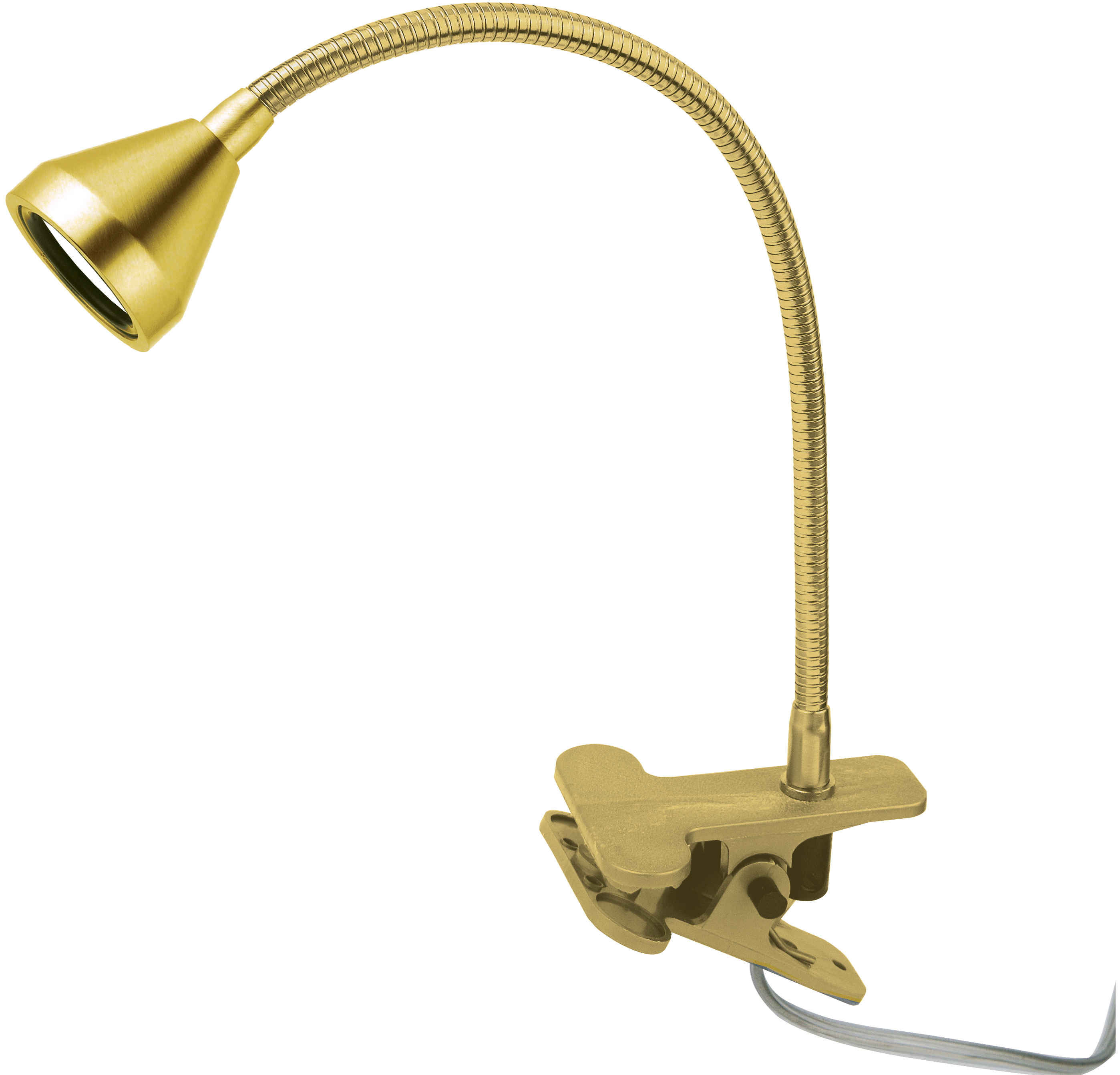 Mini LED Klammerleuchte 30cm in gold matt 1x2,5W