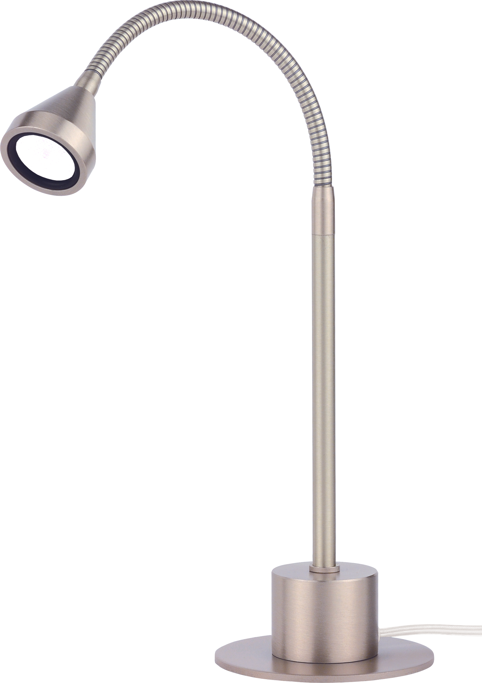 Mini LED Tischleuchte 25cm in nickel matt 1x2,5W