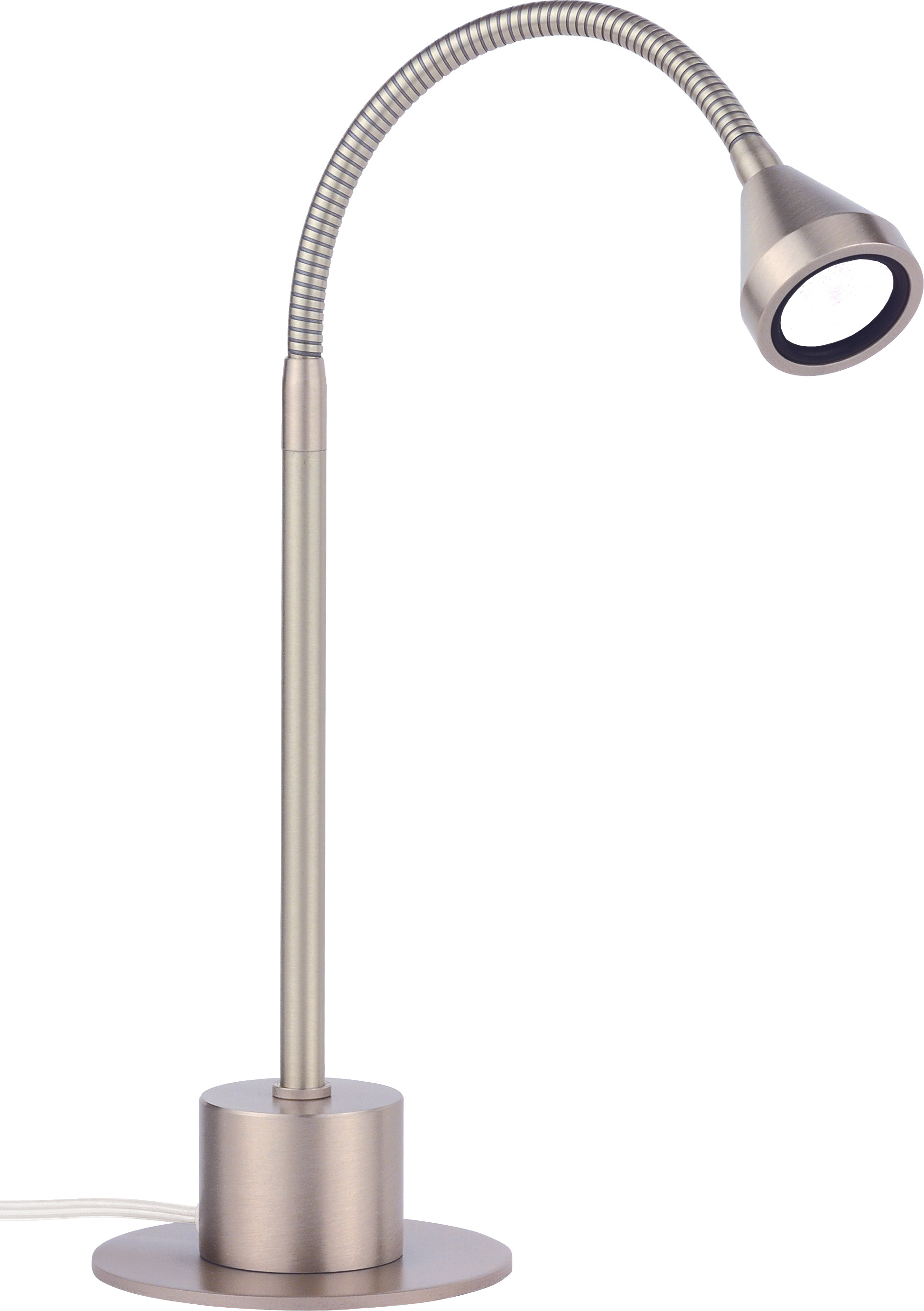 Mini LED Tischleuchte 25cm in nickel matt 1x2,5W