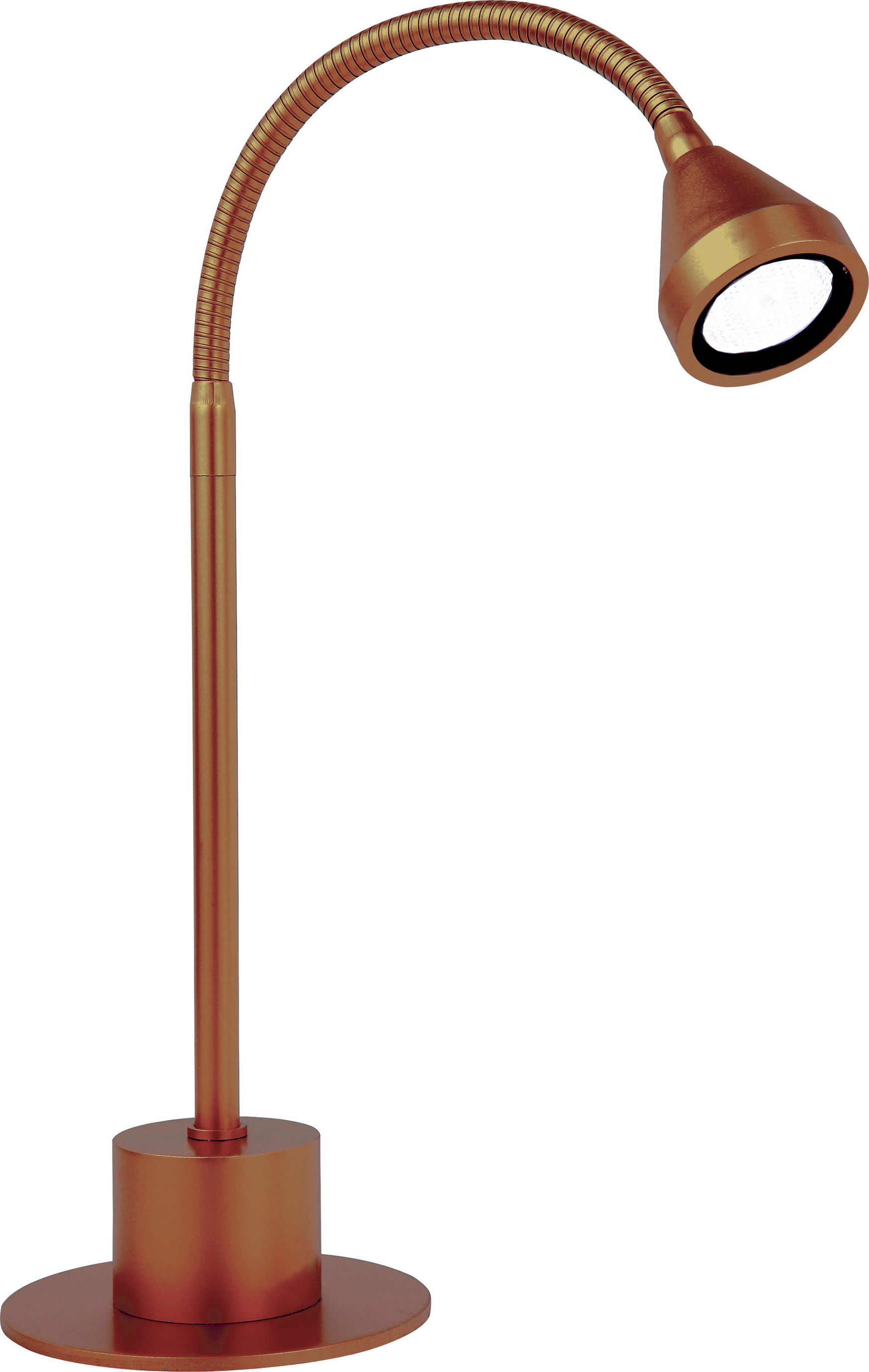 Mini LED Tischleuchte 25cm in gold antik 1x2,5W