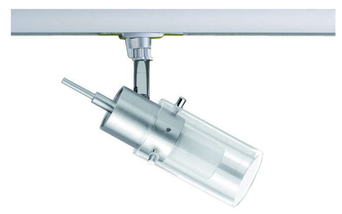 Powerline Strahler in alu matt mit Glas in teilmat