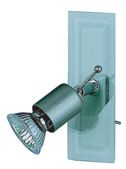 Leiste 1-flammig mit Schalter und Glasblende – ca.