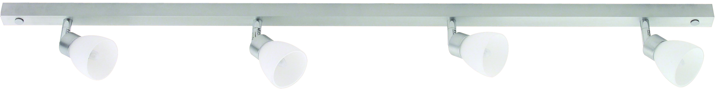 Sigma Leiste 100cm in alu matt mit Glas in opal ma