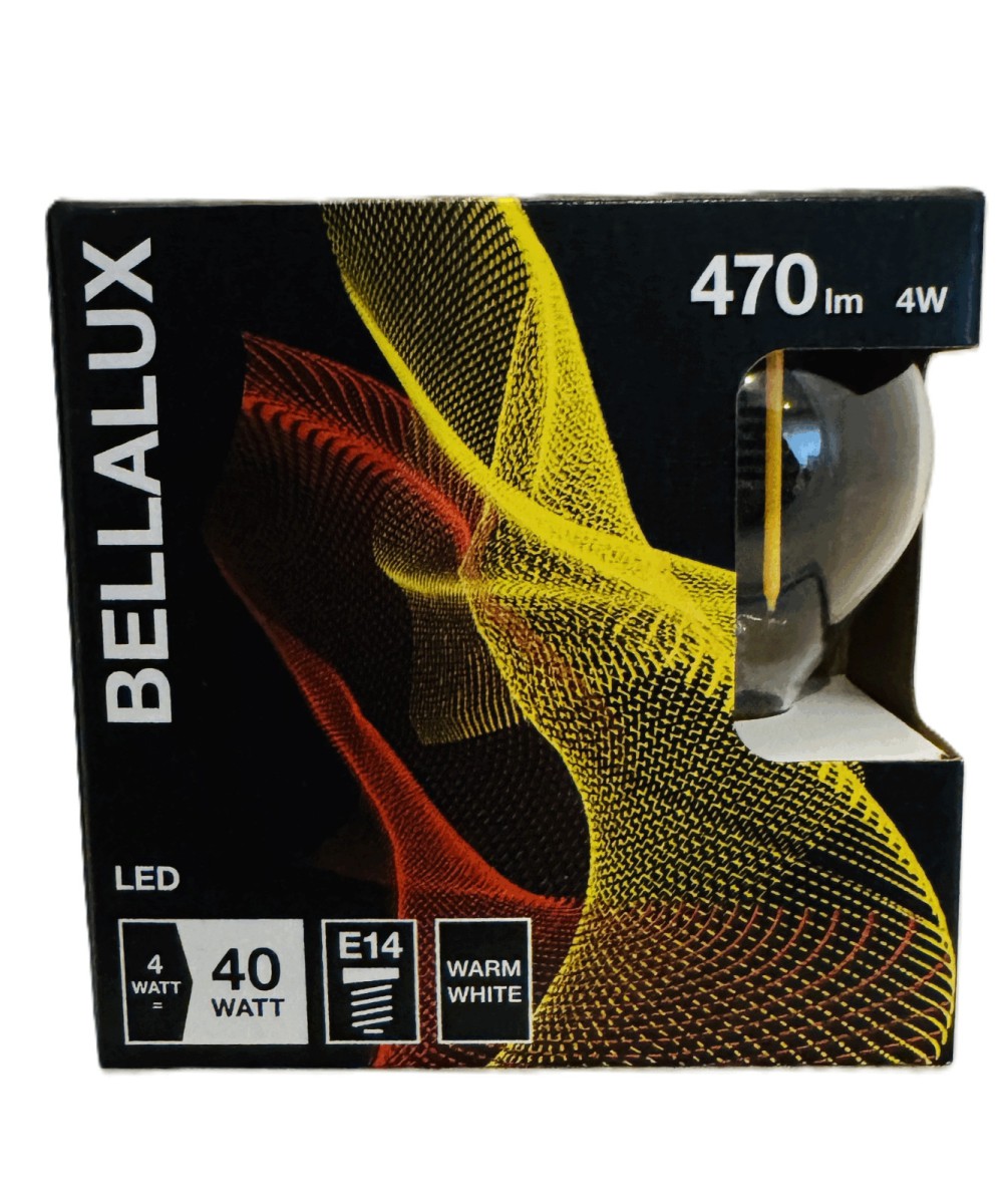 Bellalux LED Filament Leuchtmittel Tropfen 4W = 40W E14 2X