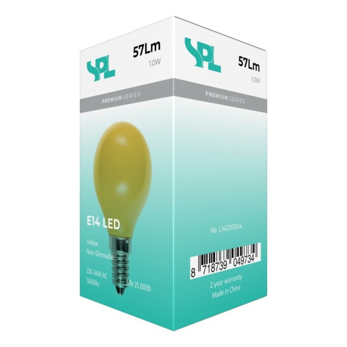 SPL LED Filament Globe G45x75 E14 1 W 60 lm Gelb