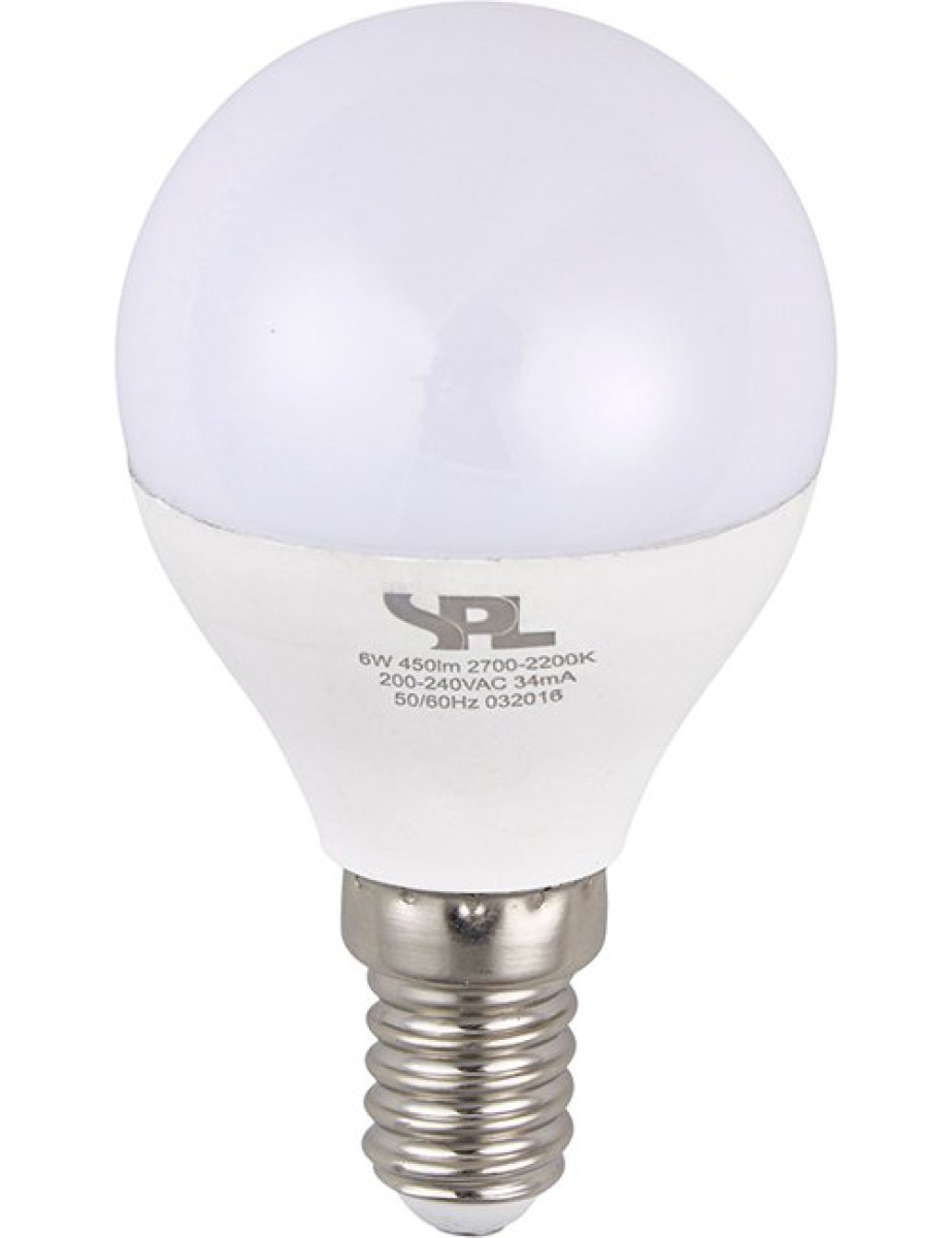 SPL LED Dim to Warm Globe G45x78 E14 4 W 250 lm 2200–2700K opal dimmbar