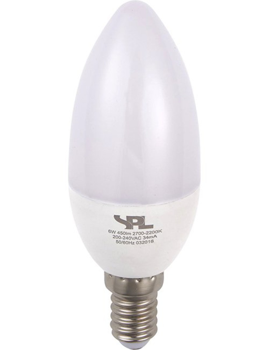 SPL LED Dim to Warm Kerze C37x105 E14 4 W 250 lm 2200–2700K opal dimmbar