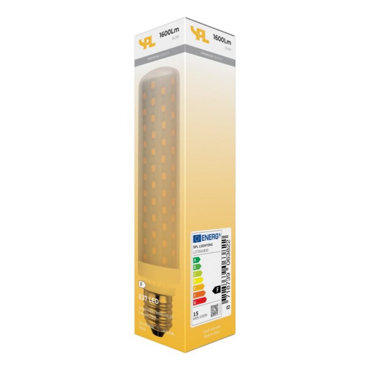 SPL LED Röhre T35x149 E27 15 W 1600 lm 3000K opal dimmbar