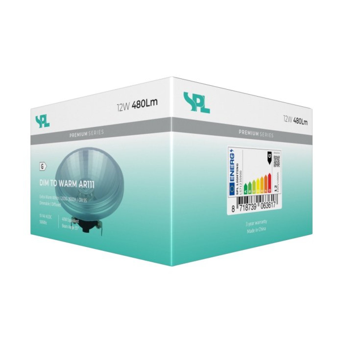 SPL LED Dim to Warm Reflektor AR111x47 G53 12 W 480 lm 2000–3000K klar dimmbar