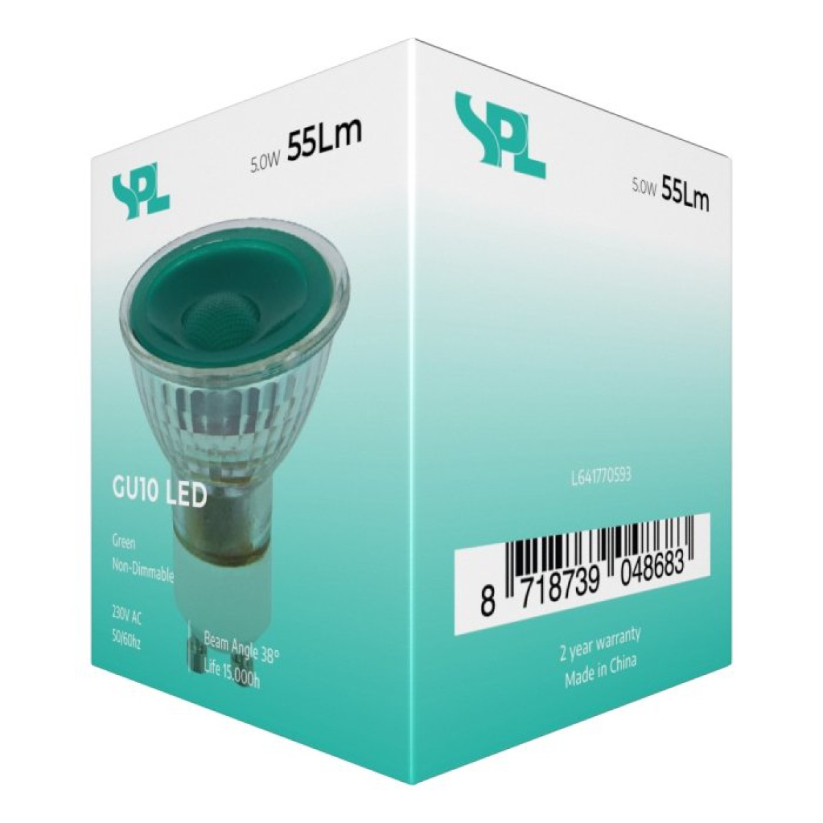 SPL LED Reflektor 50x54 GU10 5 W 90 lm diffus