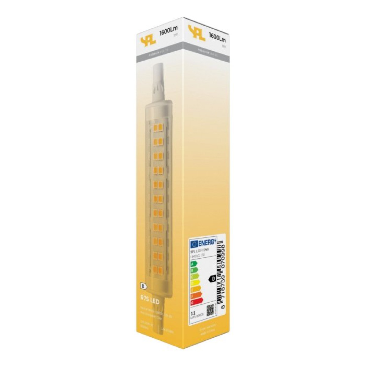 SPL LED Stablampe T18x118 R7s 11 W 1600 lm 3000K klar