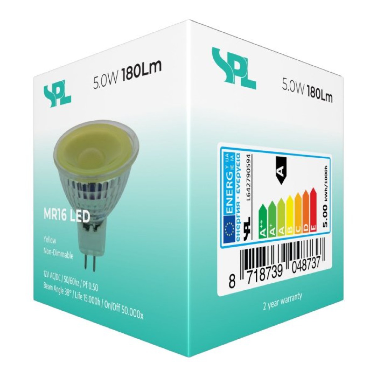 SPL LED Reflektor 50x47 GU5.3 5 W 180 lm diffus