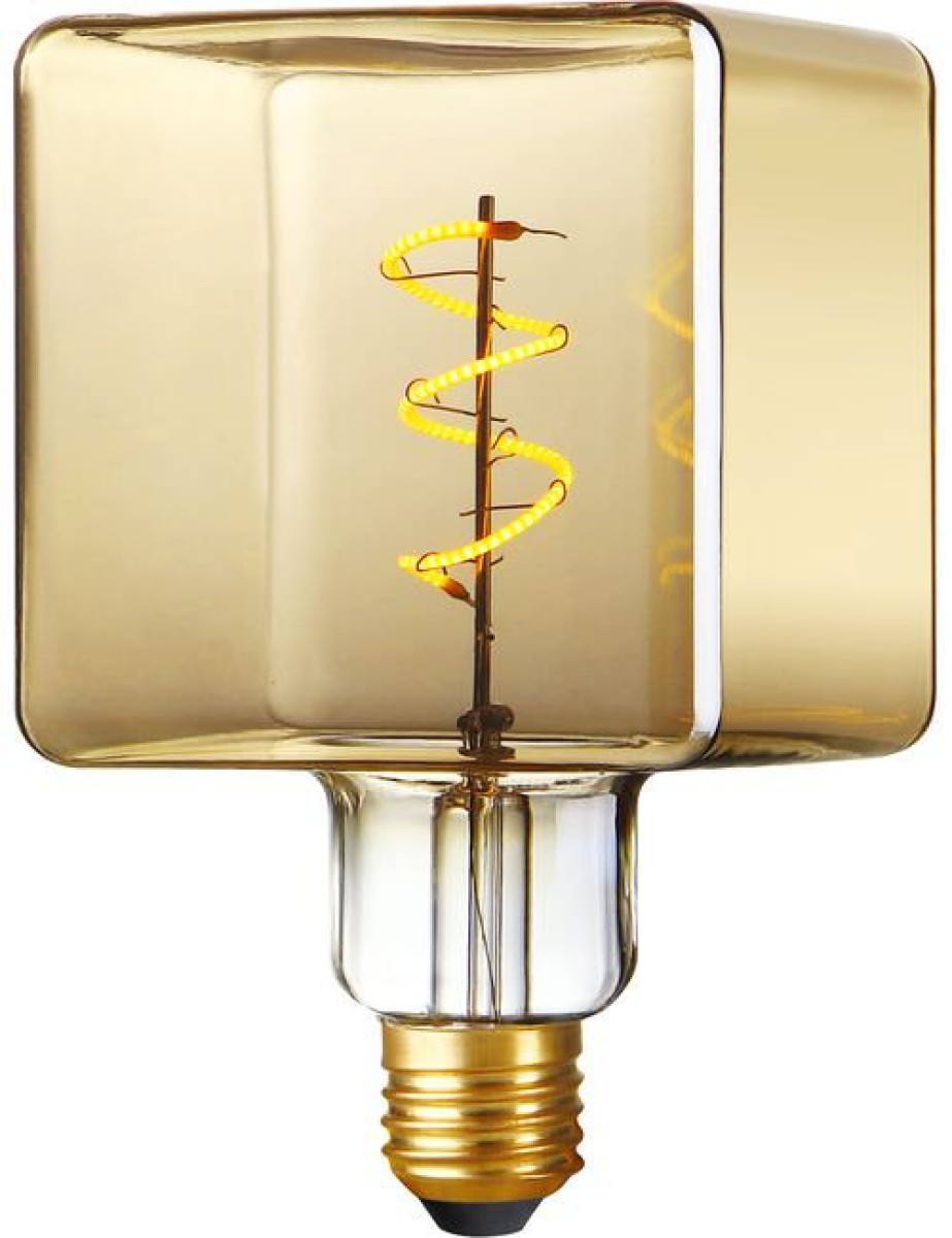 SPL LED Filament Würfel C95x155 E27 4 W 240 lm 2200K Gold dimmbar