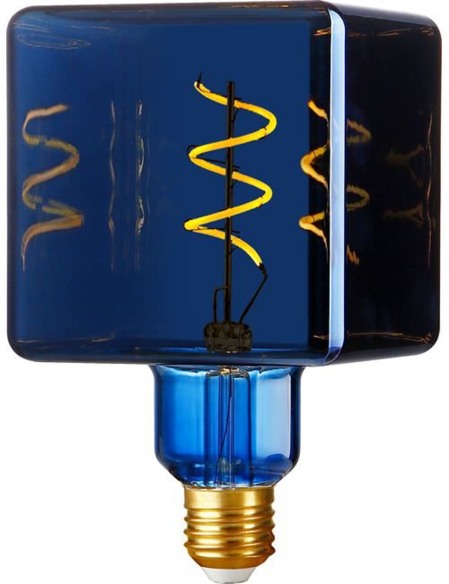 SPL LED Filament Würfel C95x155 E27 4 W 20 lm 3000K Blau dimmbar