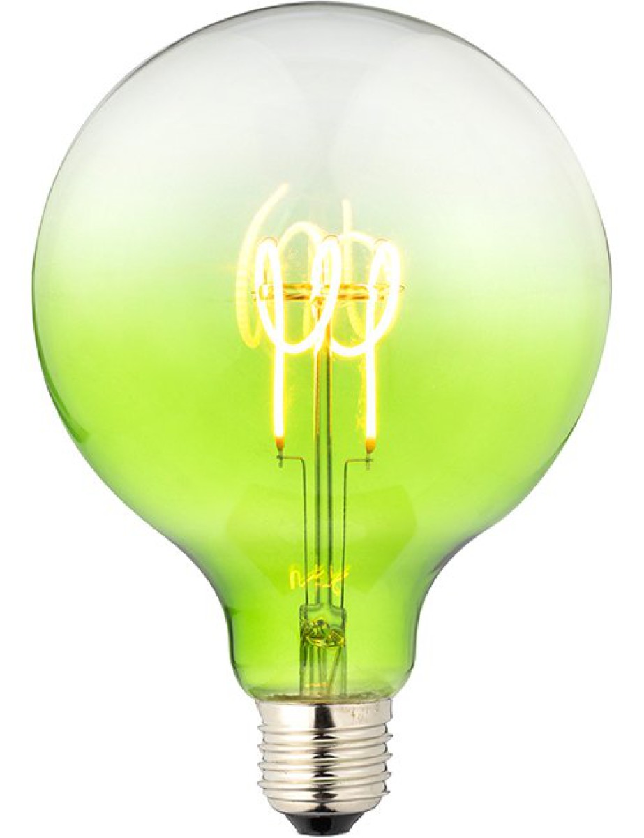 SPL LED Filament Globe G125x180 E27 4 W 140 lm 2200K Grün dimmbar
