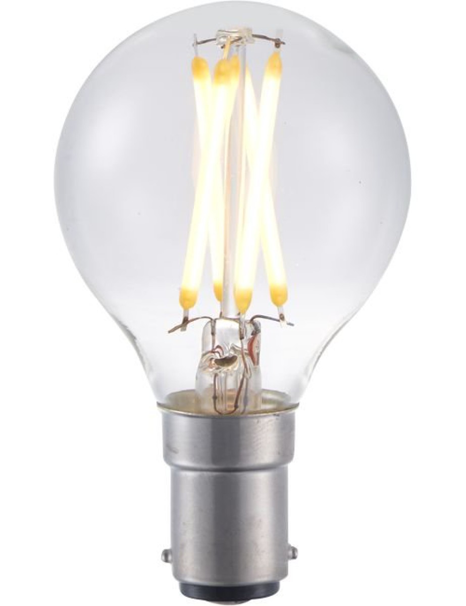 SPL LED Filament Globe G45x75 Ba15d 4 W 350 lm 2700K klar dimmbar