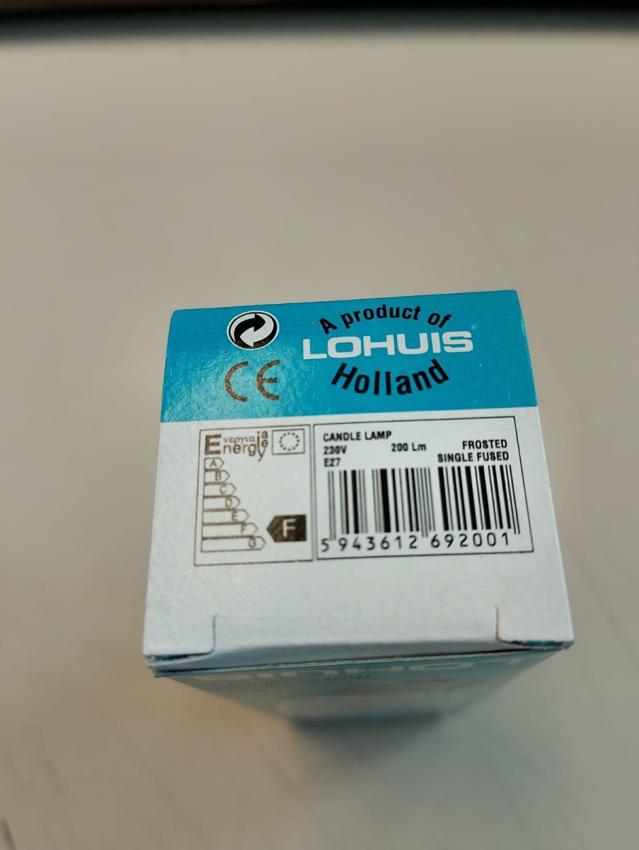 Lohuis Kerze E27 25W matt