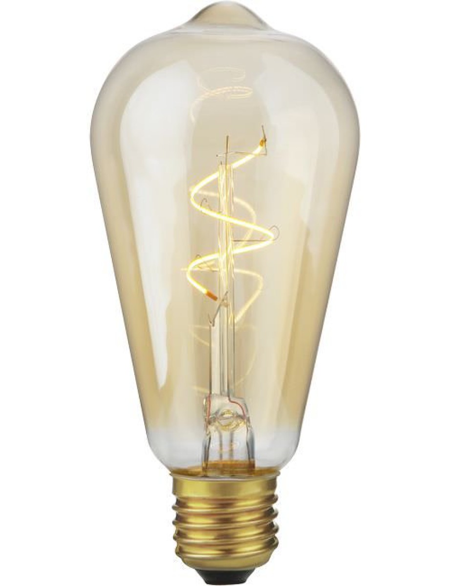 SPL LED Filament Rustika ST64x140 E27 4,2 W 470 lm 2200K Gold dimmbar