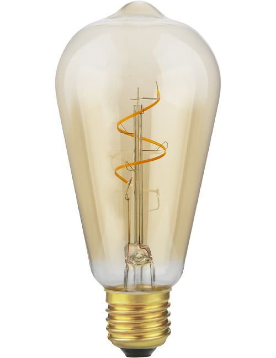 SPL LED Filament Rustika ST64x140 E27 4,2 W 470 lm 2200K Gold dimmbar