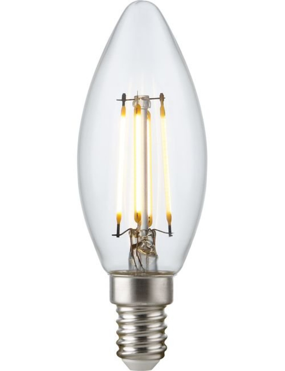 SPL LED Filament Kerze C35x100 E14 4,7 W 470 lm 2700K klar dimmbar