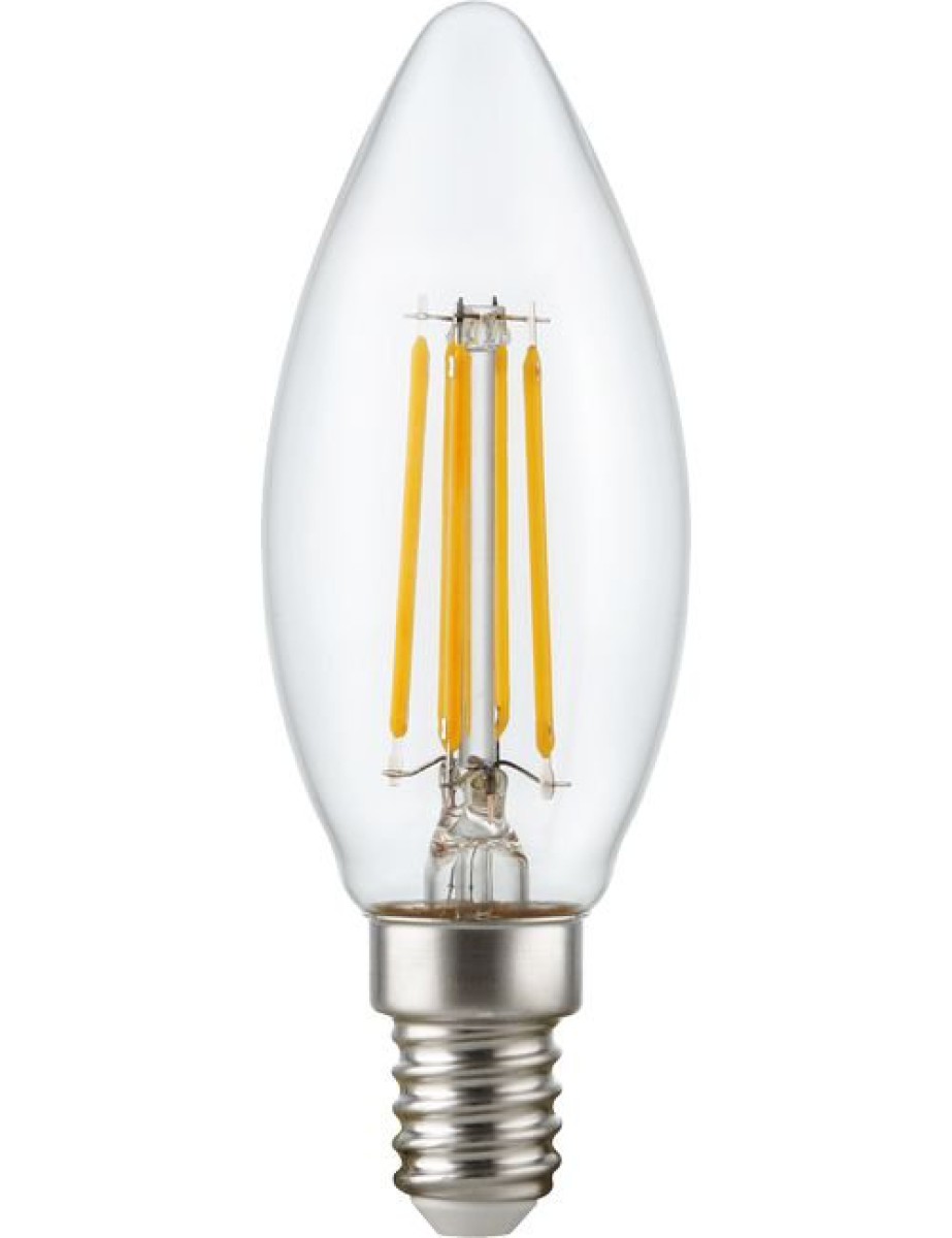 SPL LED Filament Kerze C35x100 E14 4,7 W 470 lm 2700K klar dimmbar