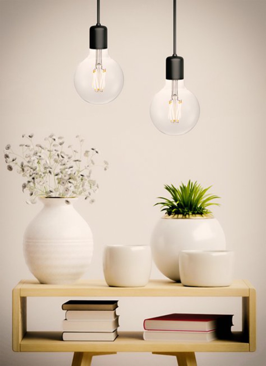 SPL LED Filament Globe G80x120 E27 4 W 320 lm 2500K klar dimmbar