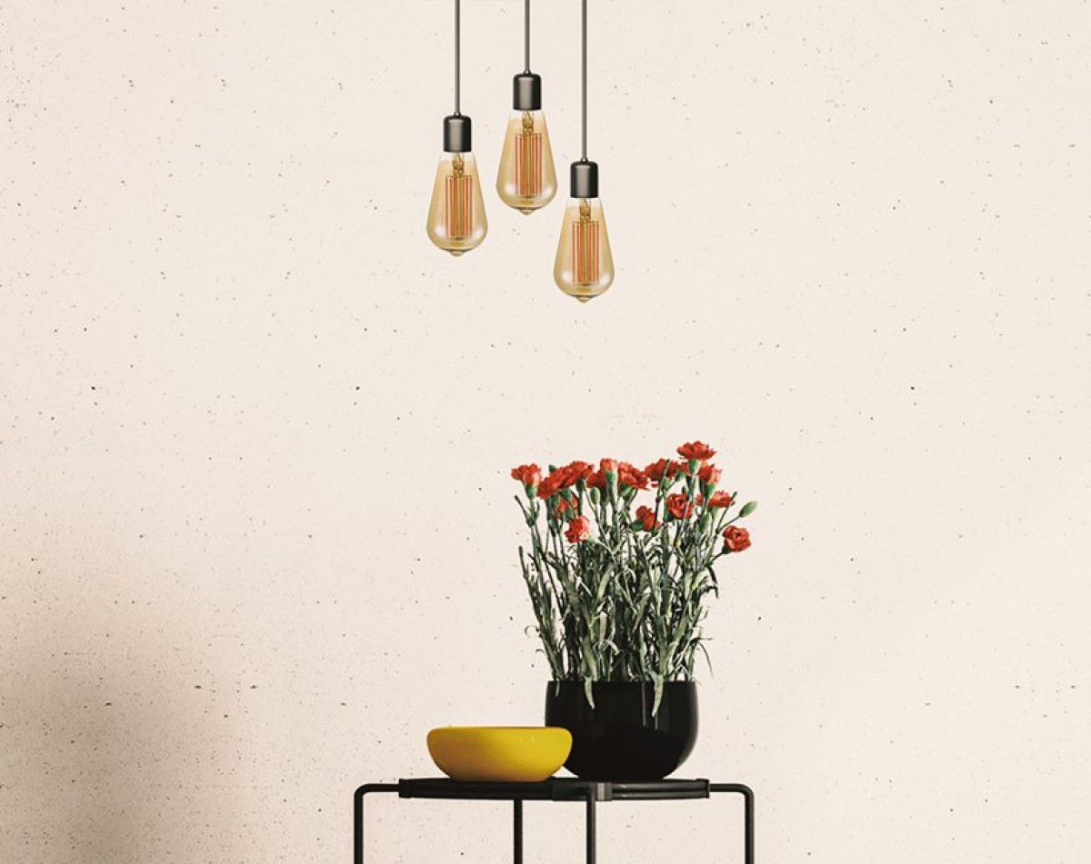 SPL LED Filament Rustika ST64x143 E27 6,5 W 550 lm 2200K Gold dimmbar